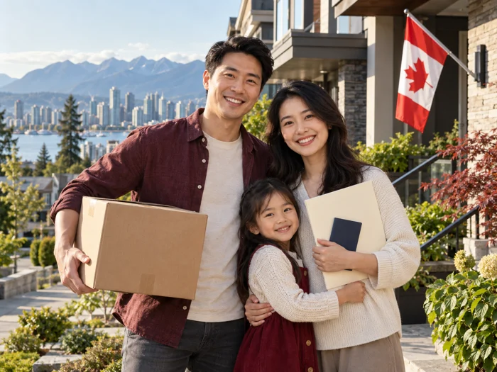 A family beginning a new chapter in Canada